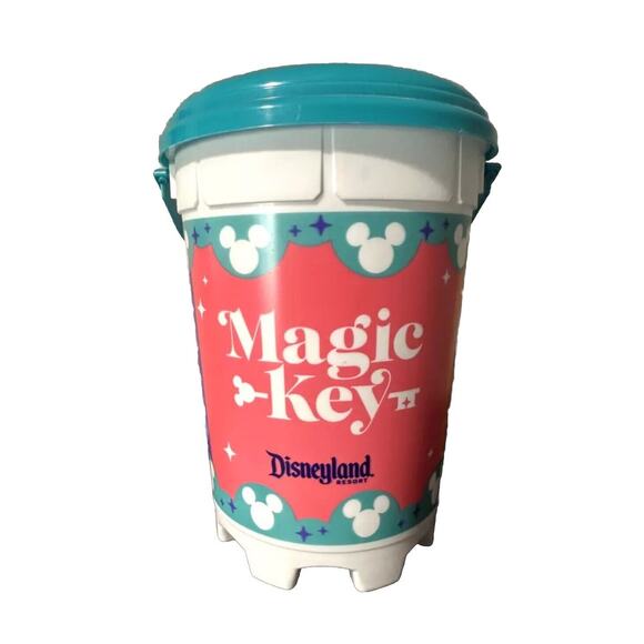 Disney Parks Disneyland Magic Key Popcorn Bucket with Lid Passholder Exclusive - Picture 4 of 9